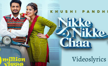 Nikke Nikke Chaa Lyrics - Khushi Pandher | Sukh D
